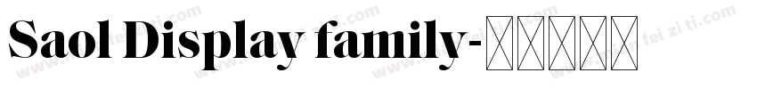 Saol Display family字体转换